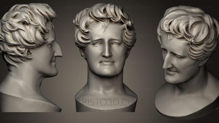 Busts and heads antique and historical (BUSTA_0393) 3D model for CNC machine